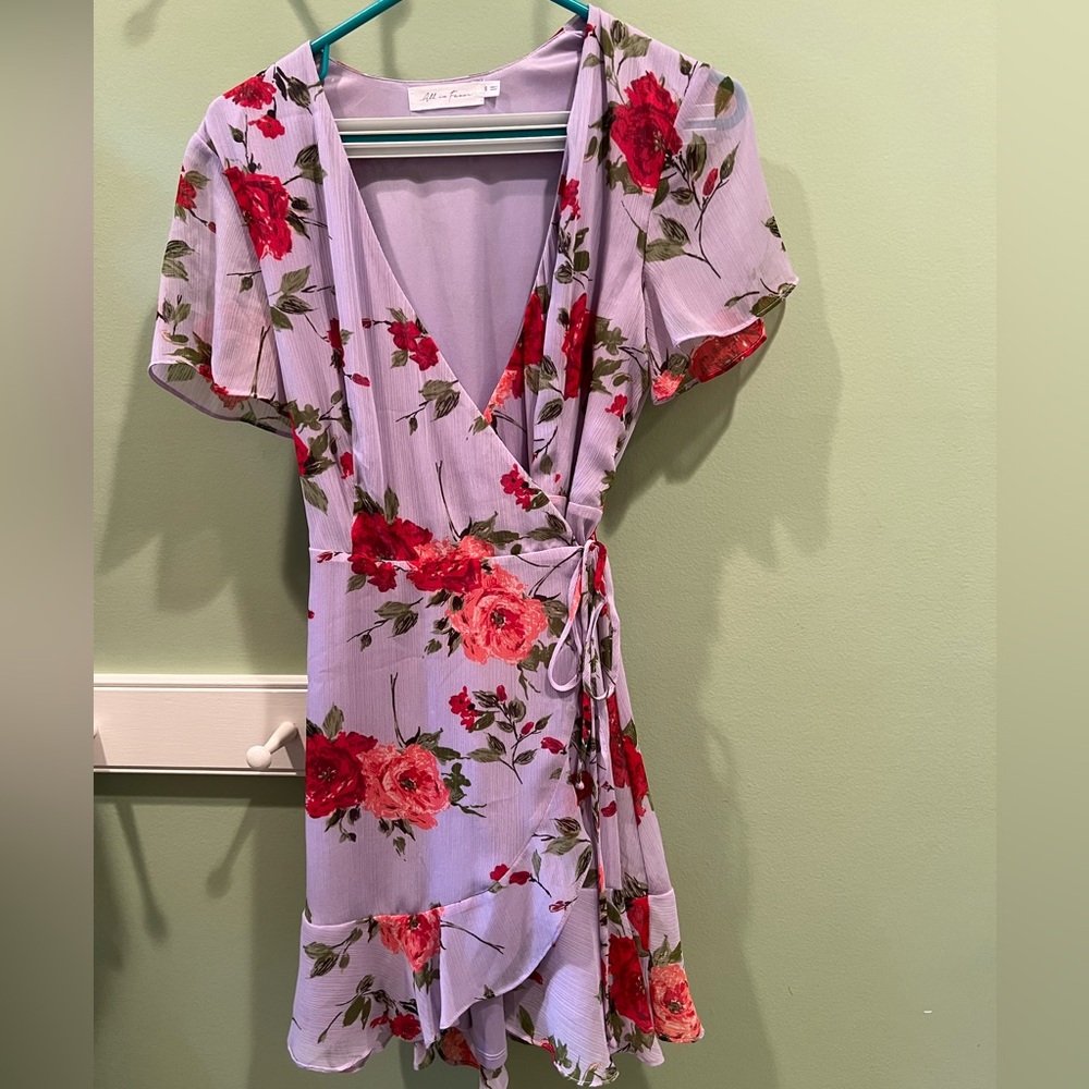 Wrap tie dress, All in Favor, size S